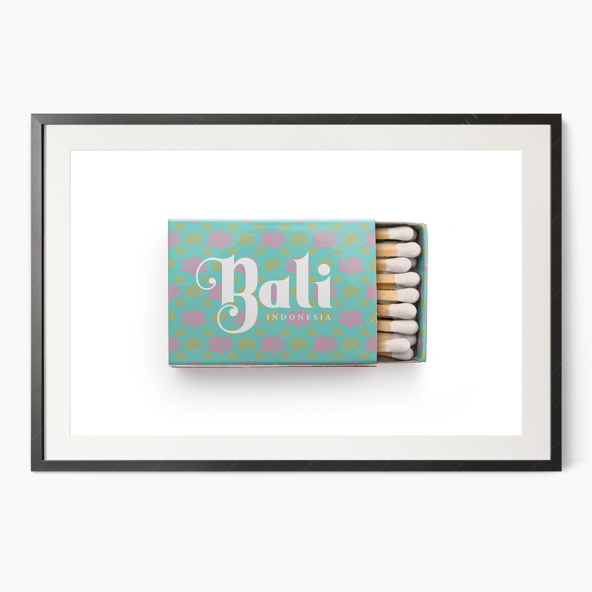 Matchbox print, Bali wall art, Fine Art Print