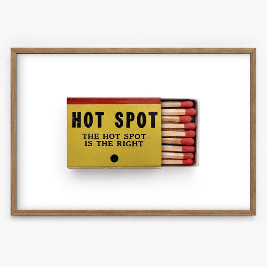 Matchbox print, The Hot Spot, Fine Art Print