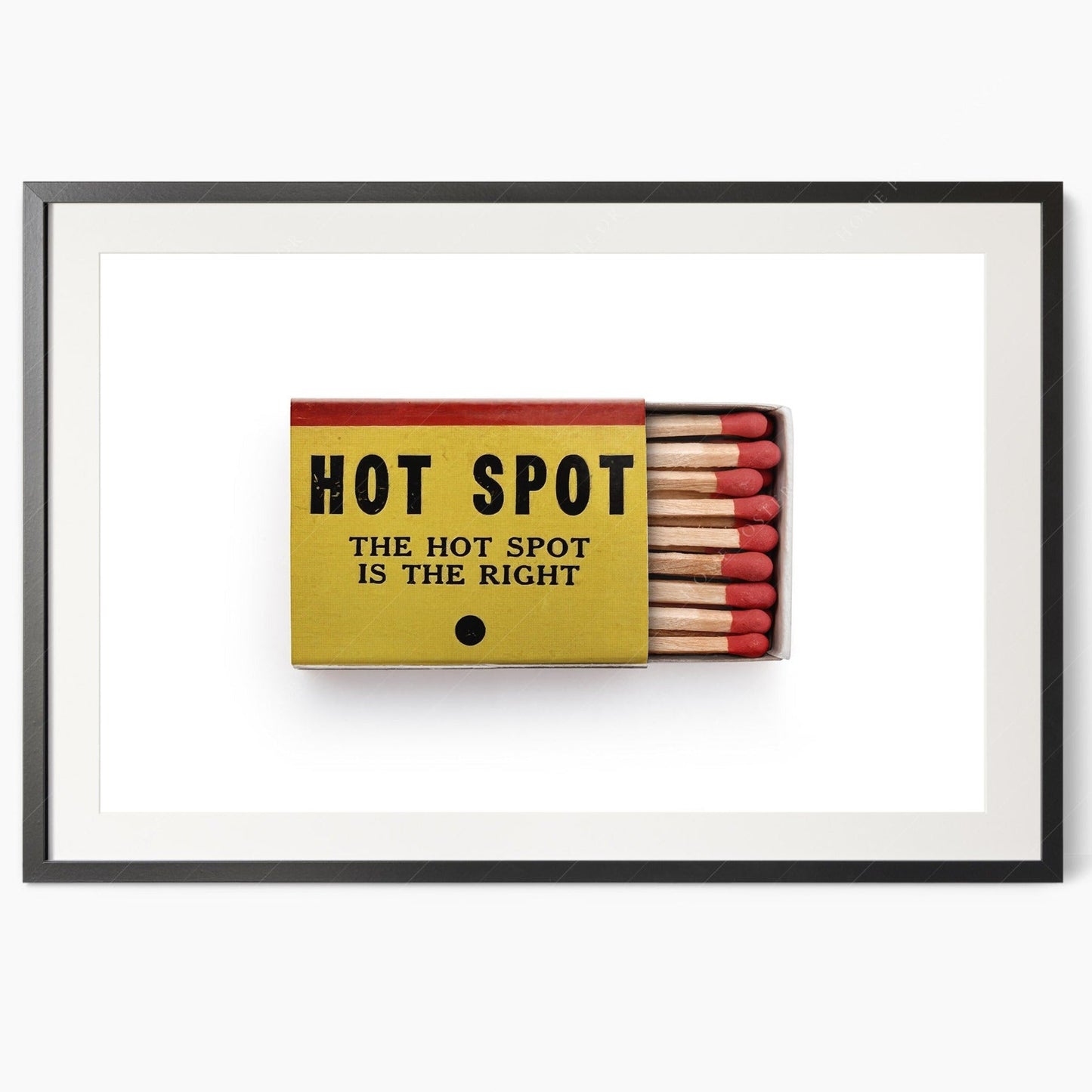 Matchbox print, The Hot Spot, Fine Art Print