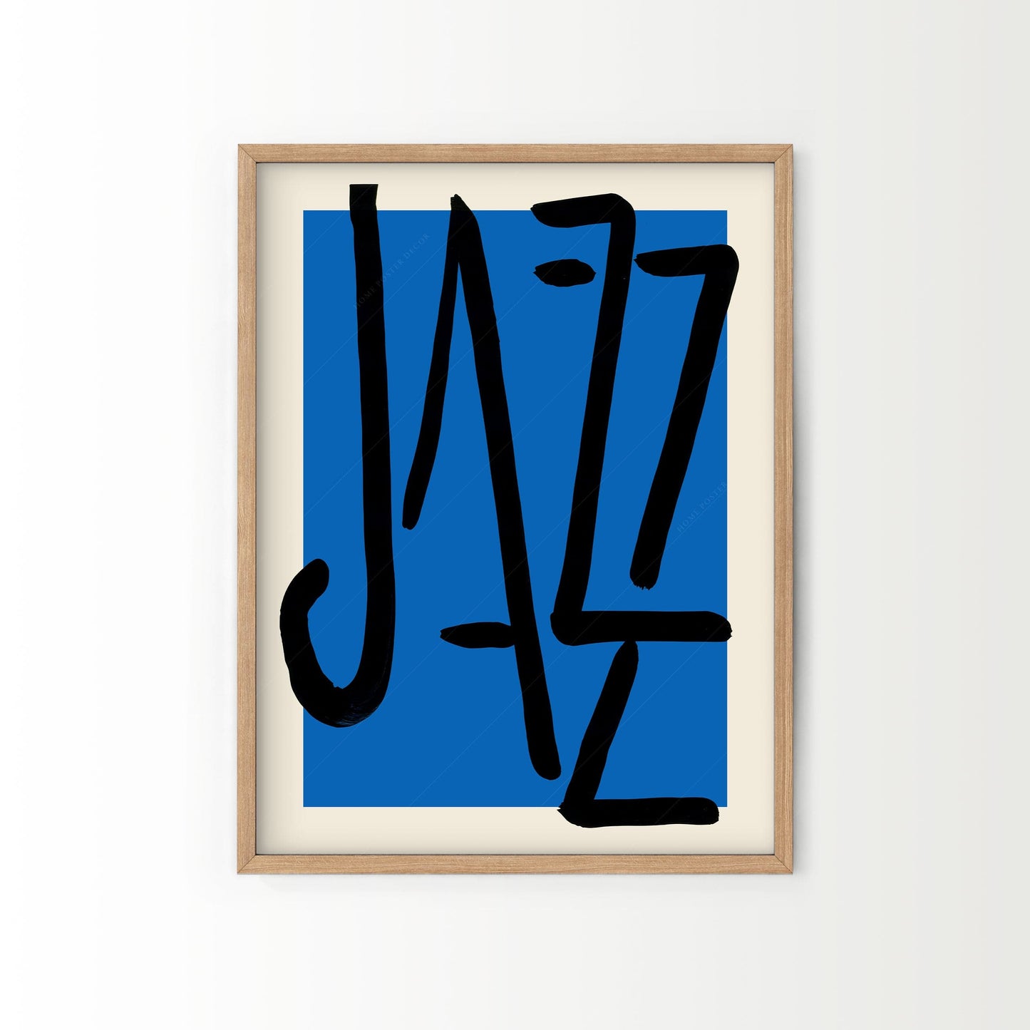 Matisse Poster, Jazz Print, Set of 2, Indigo Blue and Black