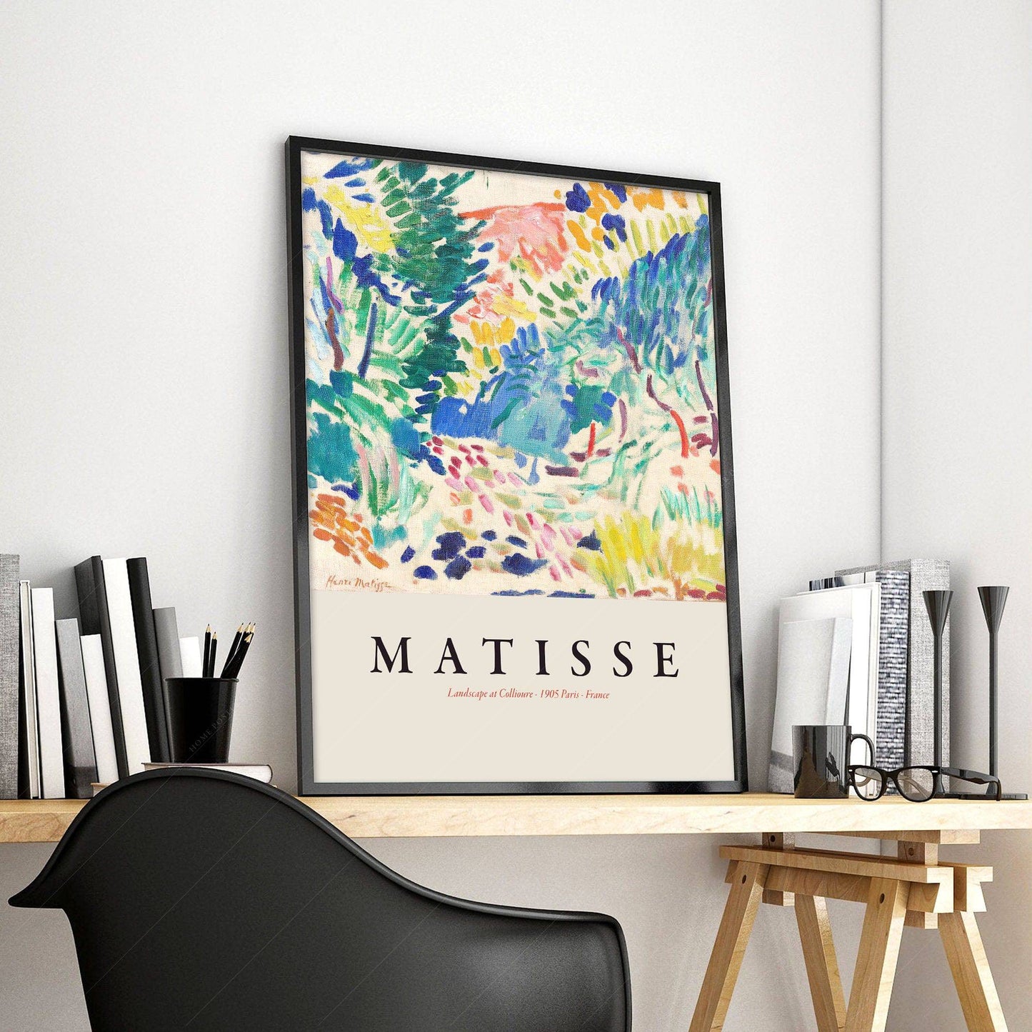 Matisse Print, Landscape at Coulliere, Exhibition Poster, Modern Decor