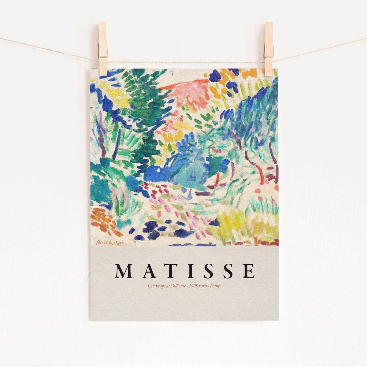 Matisse Print, Landscape at Coulliere, Exhibition Poster, Modern Decor