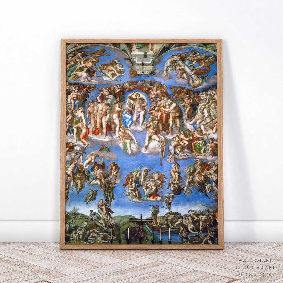 Michelangelo Buonarroti, The Last Judgment, Famous painting, Creation of Adam, Sistine Chapel Vatican