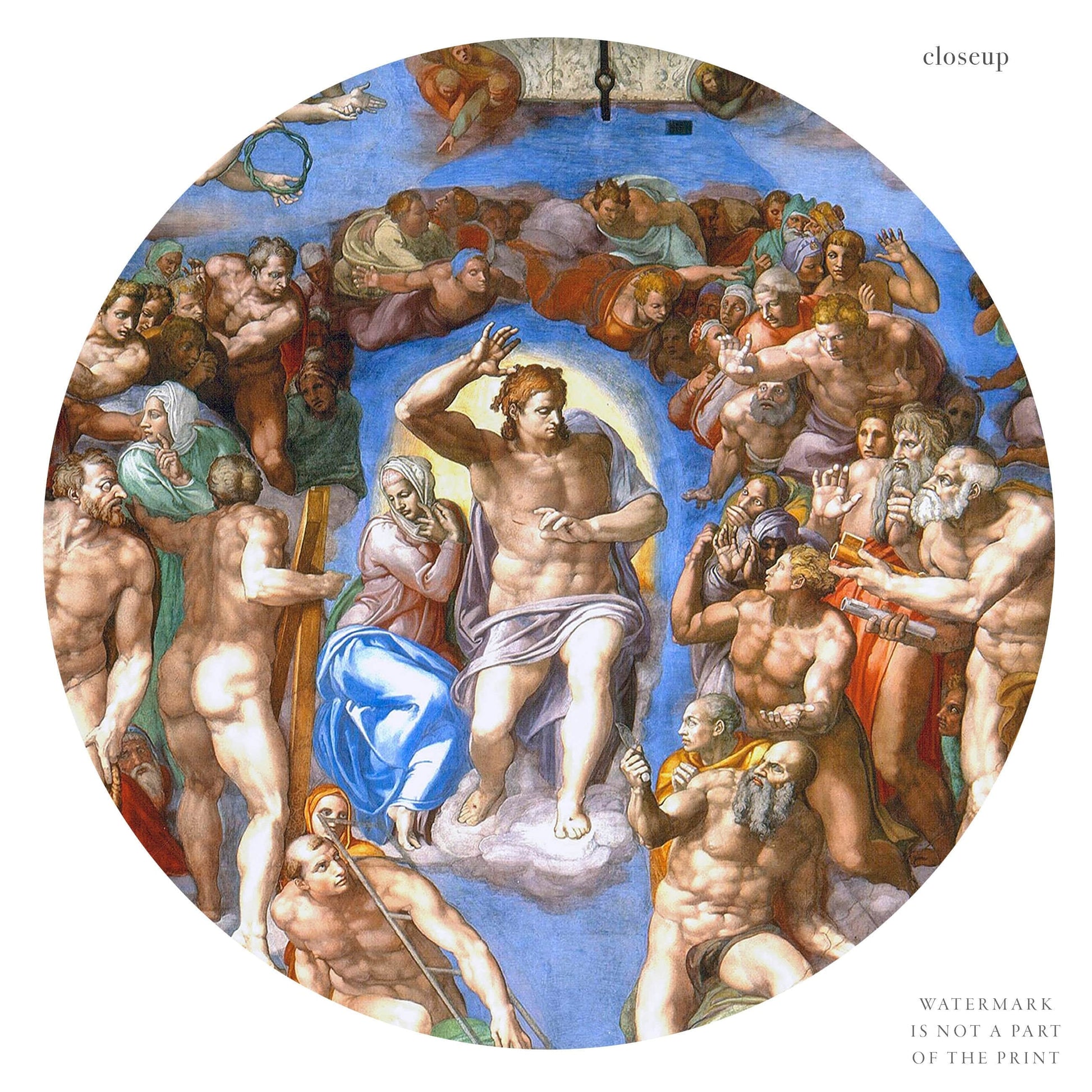 Michelangelo Buonarroti, The Last Judgment, Famous painting, Creation of Adam, Sistine Chapel Vatican