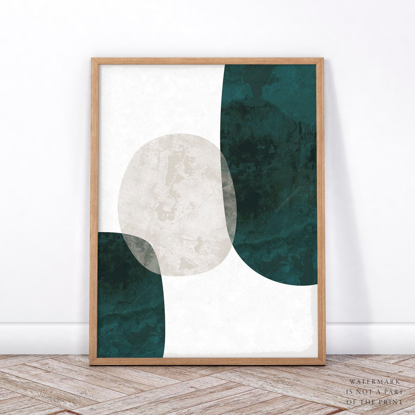 Mid-Century Modern Prints, 2 Piece Wall Art, Organic shapes