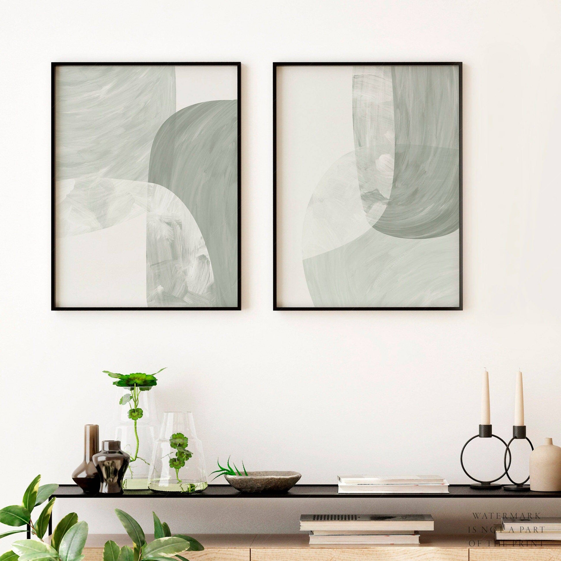 Mid-Century Modern Prints, Set of 2 Posters