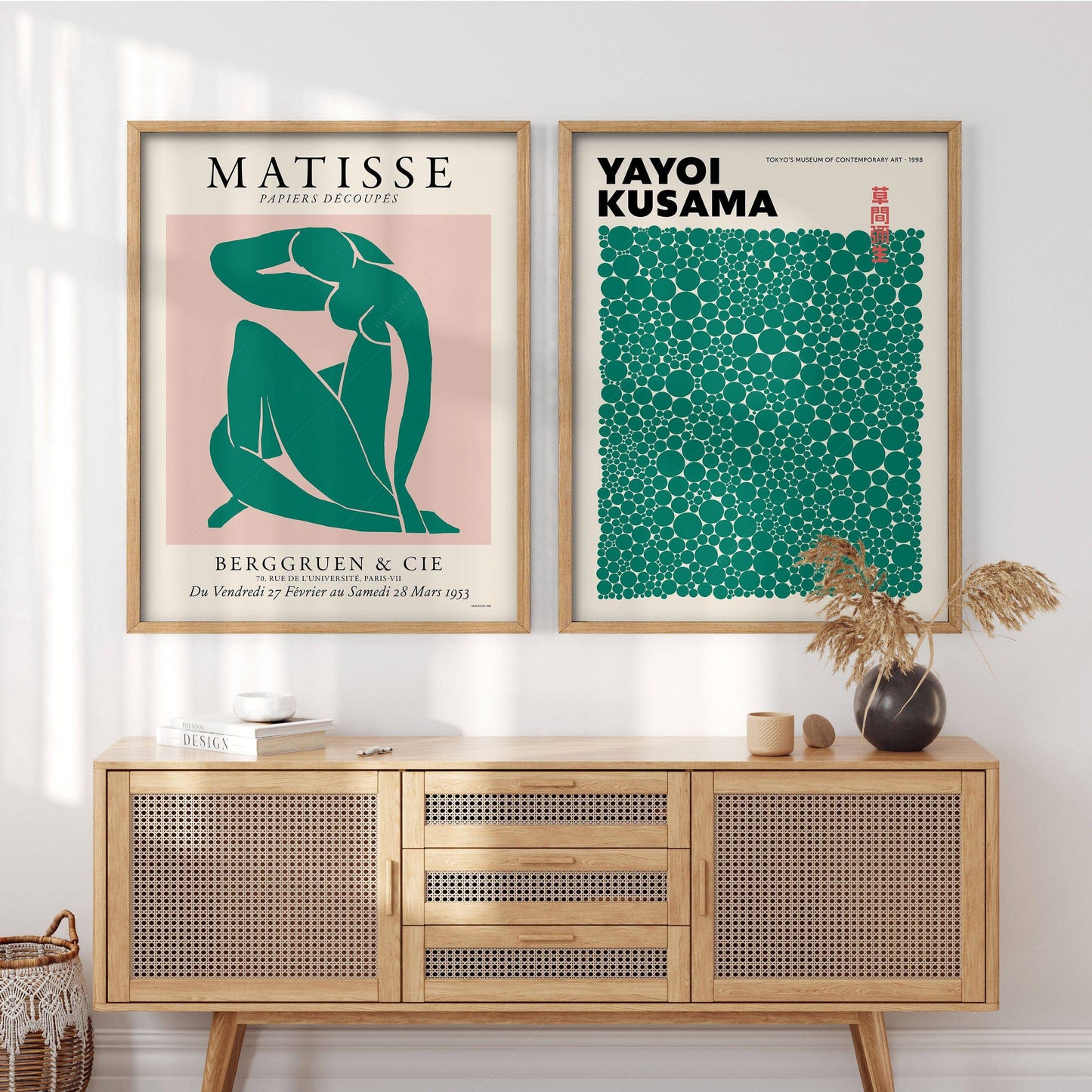 Modern Galley Wall, Henri Matisse and Yayoi Kusama