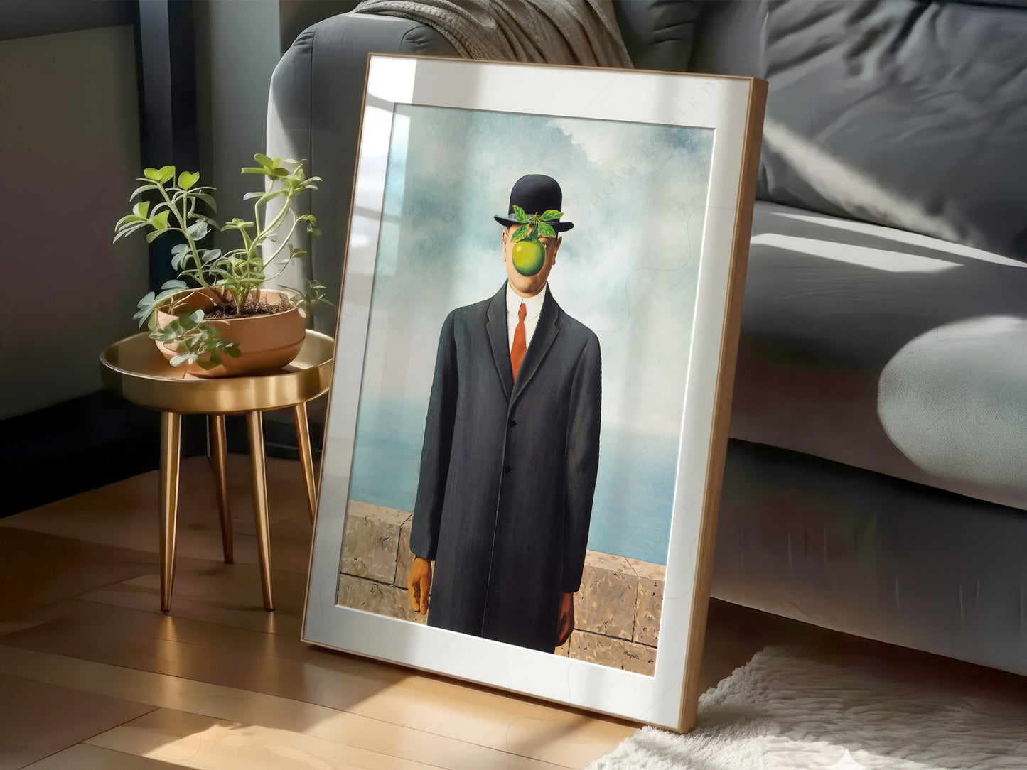 Gallery wall featuring René Magritte The Son of Man fine art print