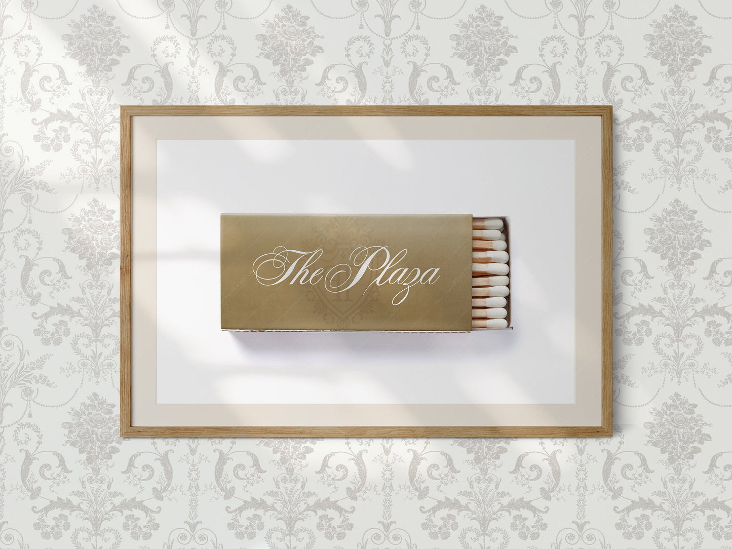 New York Poster, The Plaza Hotel, Iconic place wall art, Vintage matchbox wall art
