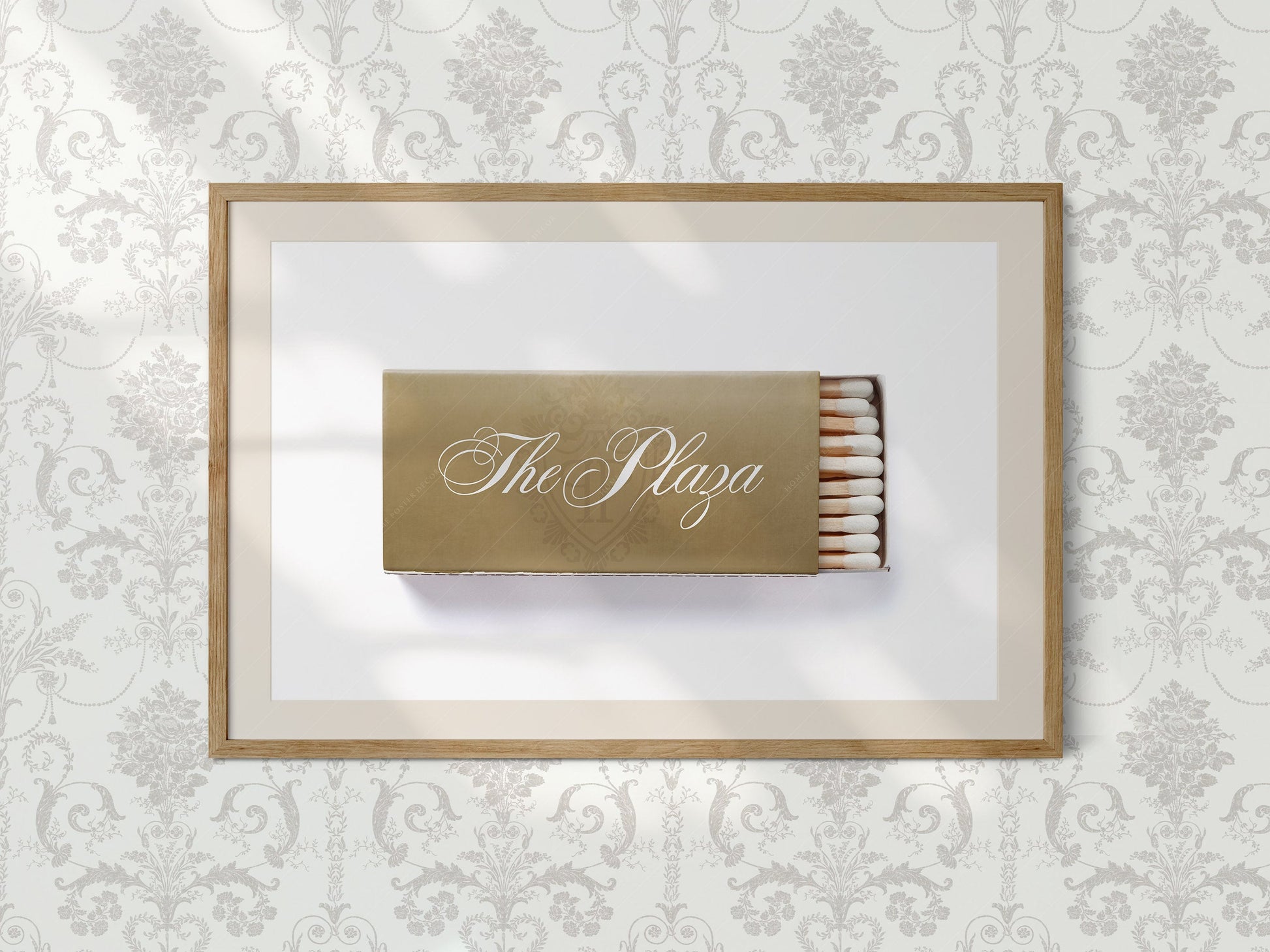 New York Poster, The Plaza Hotel, Iconic place wall art, Vintage matchbox wall art