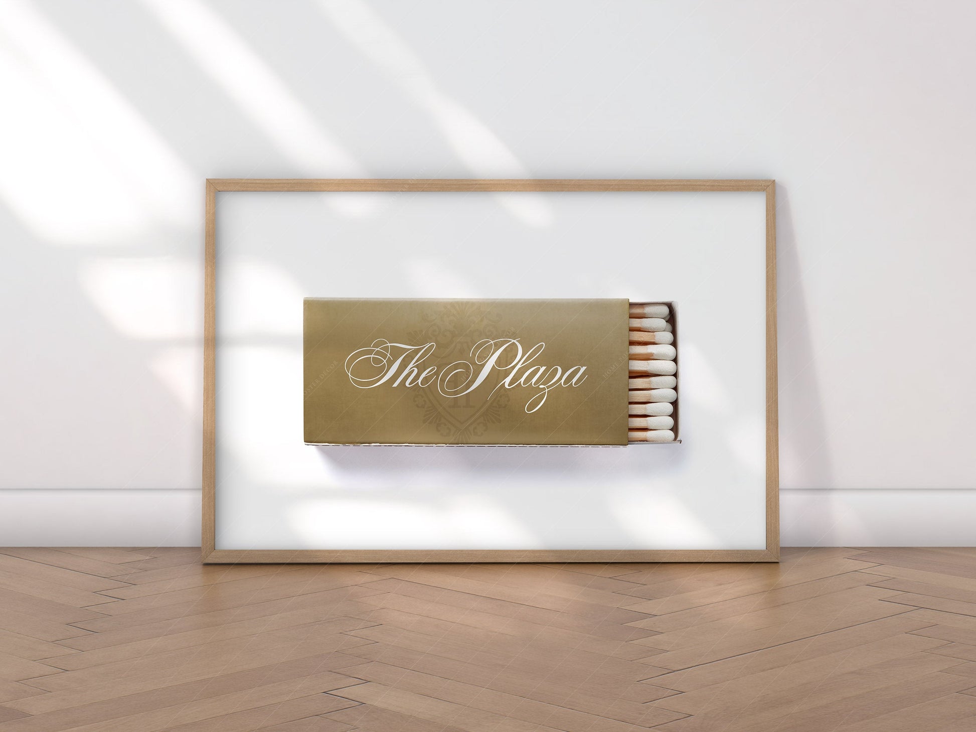 New York Poster, The Plaza Hotel, Iconic place wall art, Vintage matchbox wall art