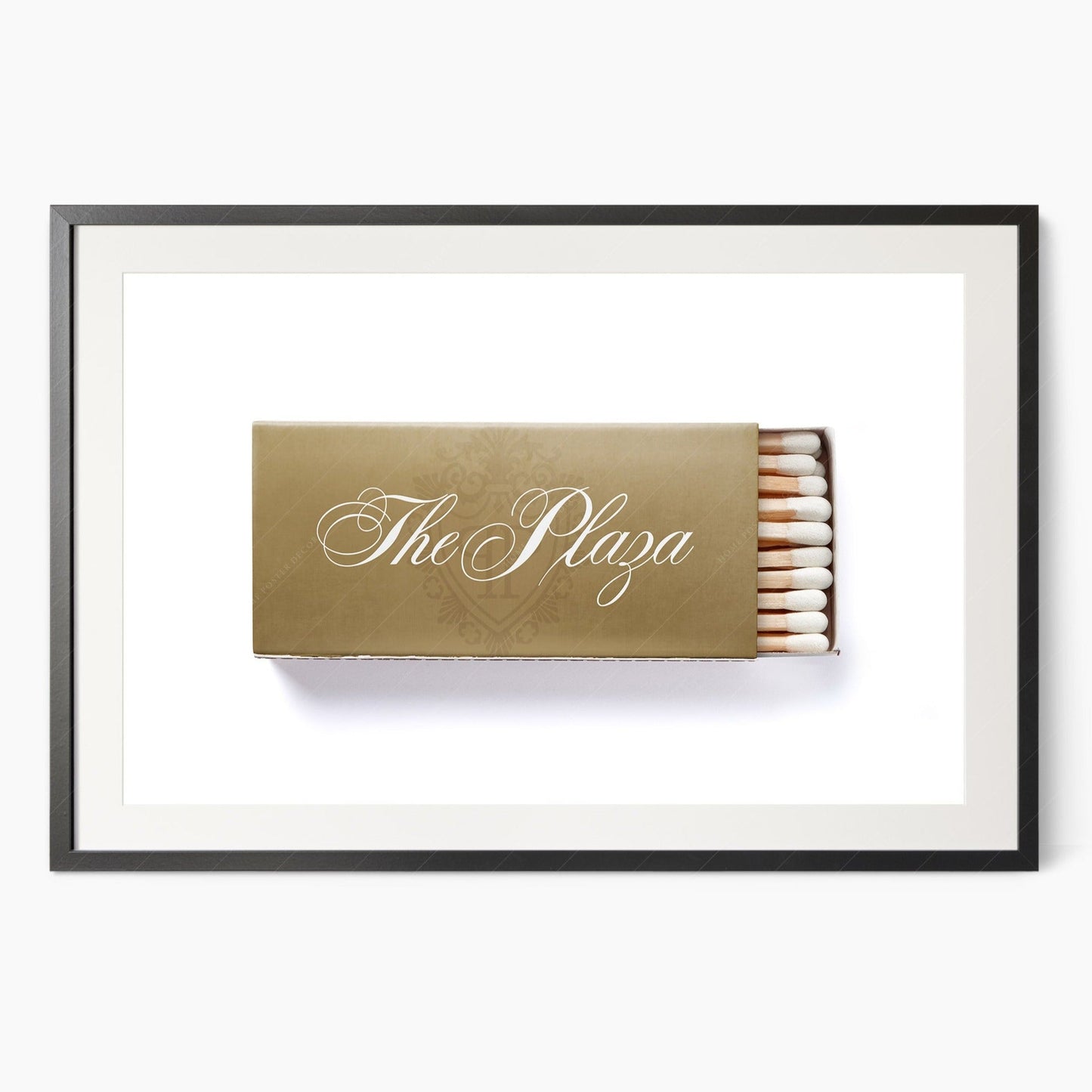 New York Poster, The Plaza Hotel, Iconic place wall art, Vintage matchbox wall art