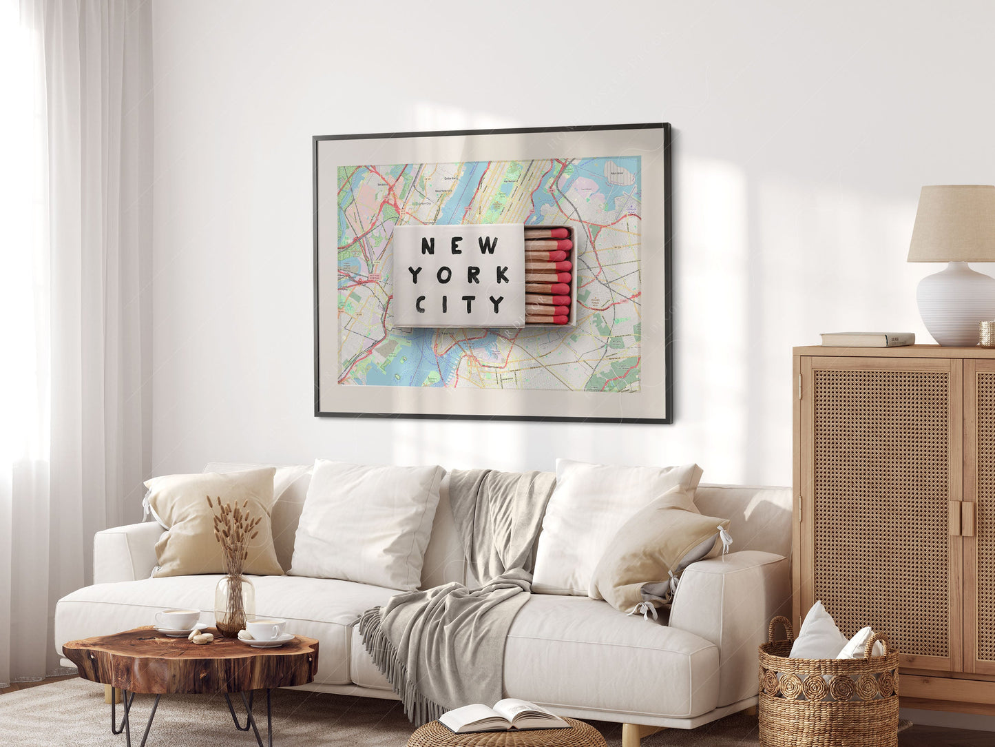 New York Print, Matchbox Photo, Map City Wall Art