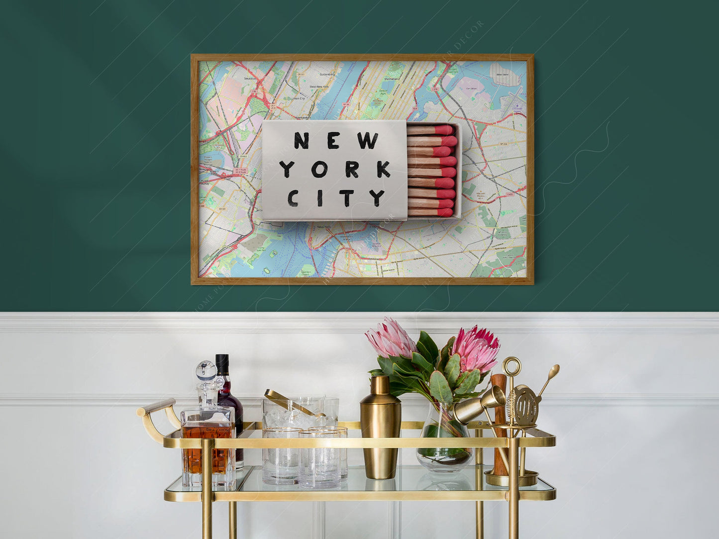 New York Print, Matchbox Photo, Map City Wall Art