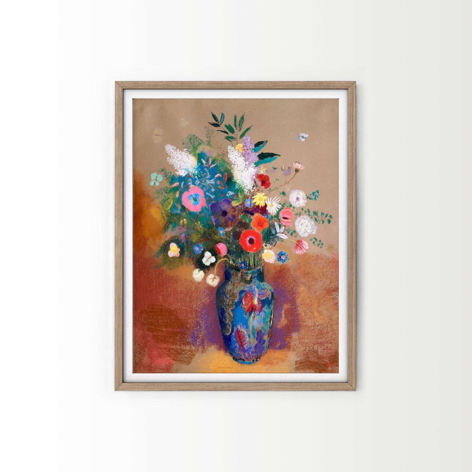 Odilon Redon, Flower in vase 1906, Fine Art Print