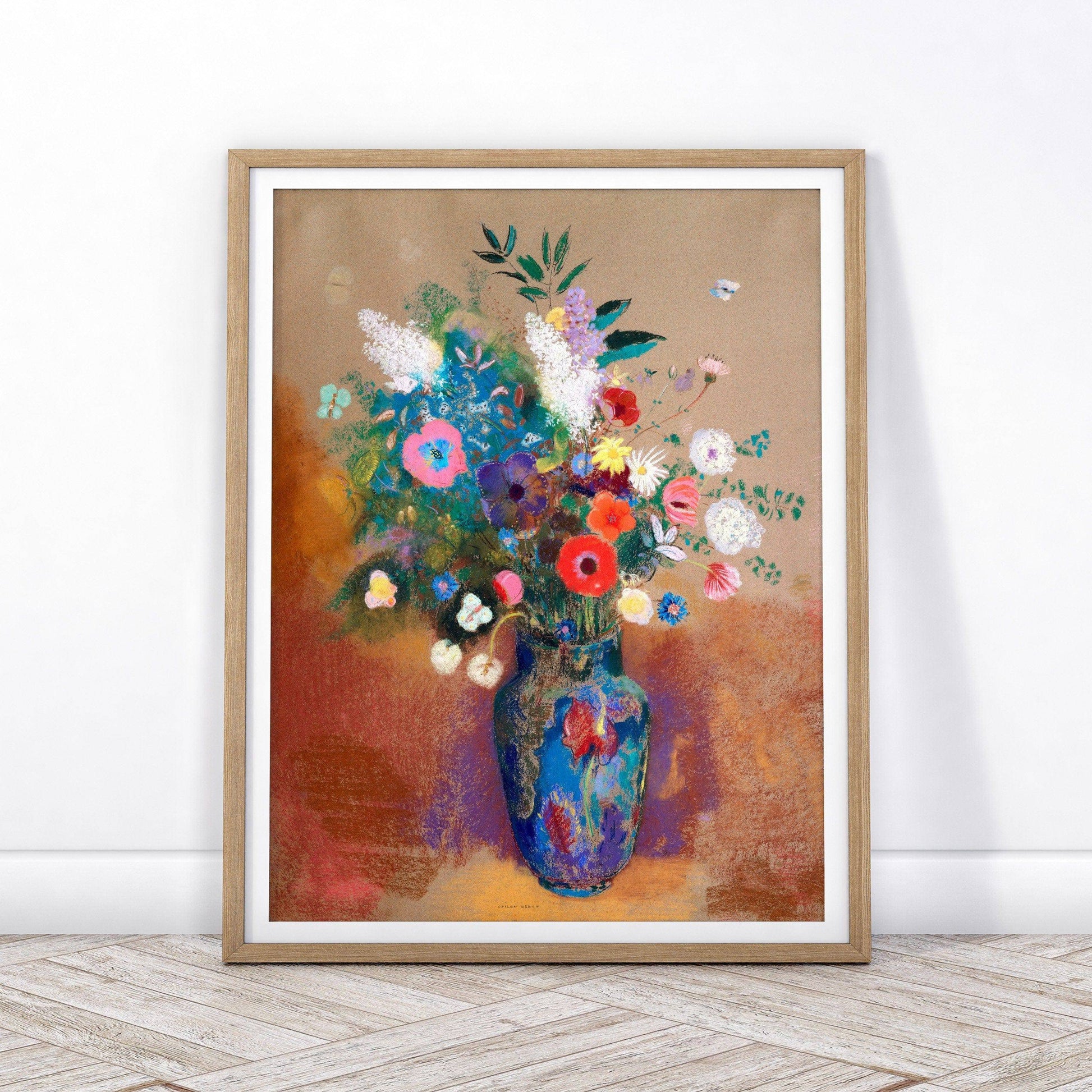 Odilon Redon, Flower in vase 1906, Fine Art Print