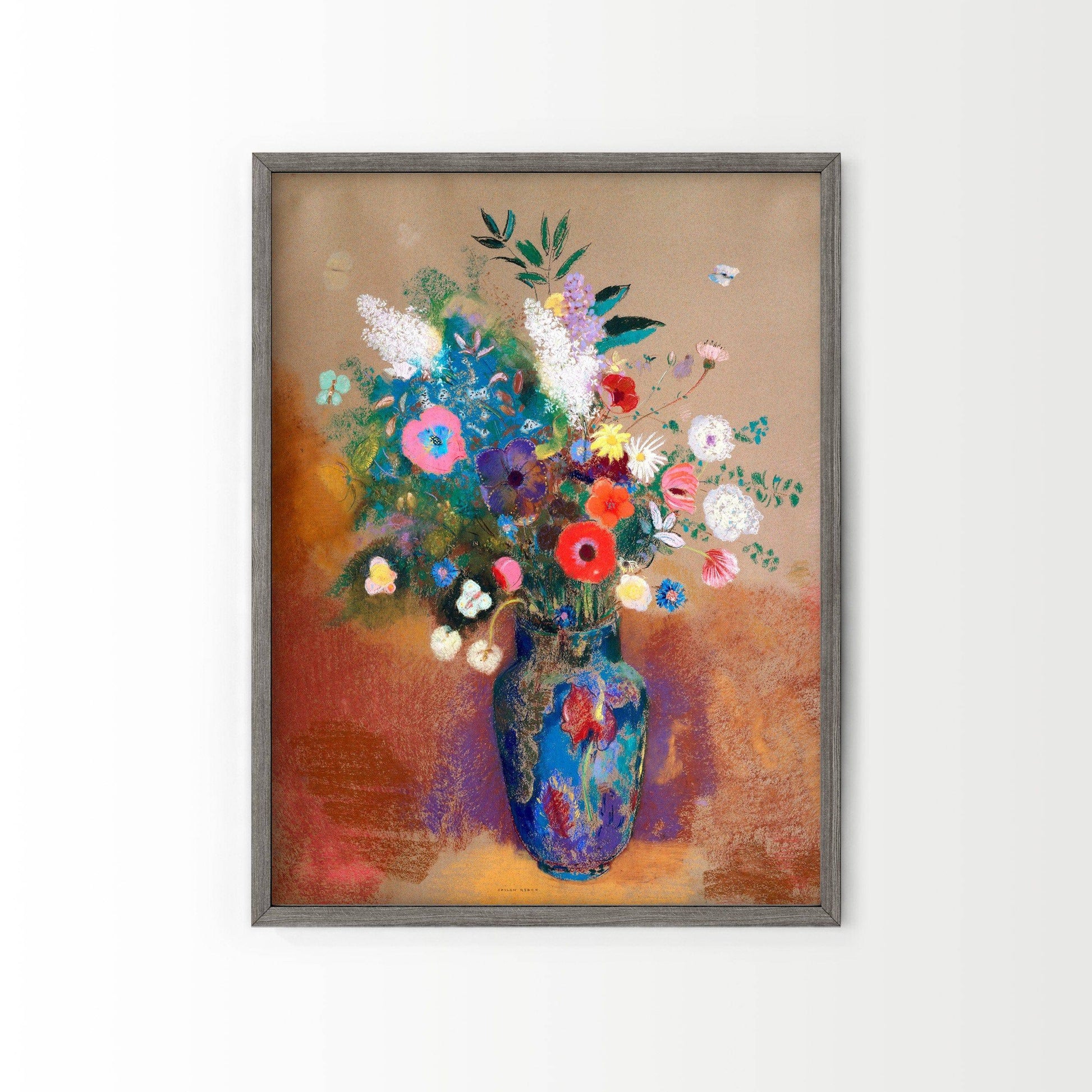 Odilon Redon, Flower in vase 1906, Fine Art Print