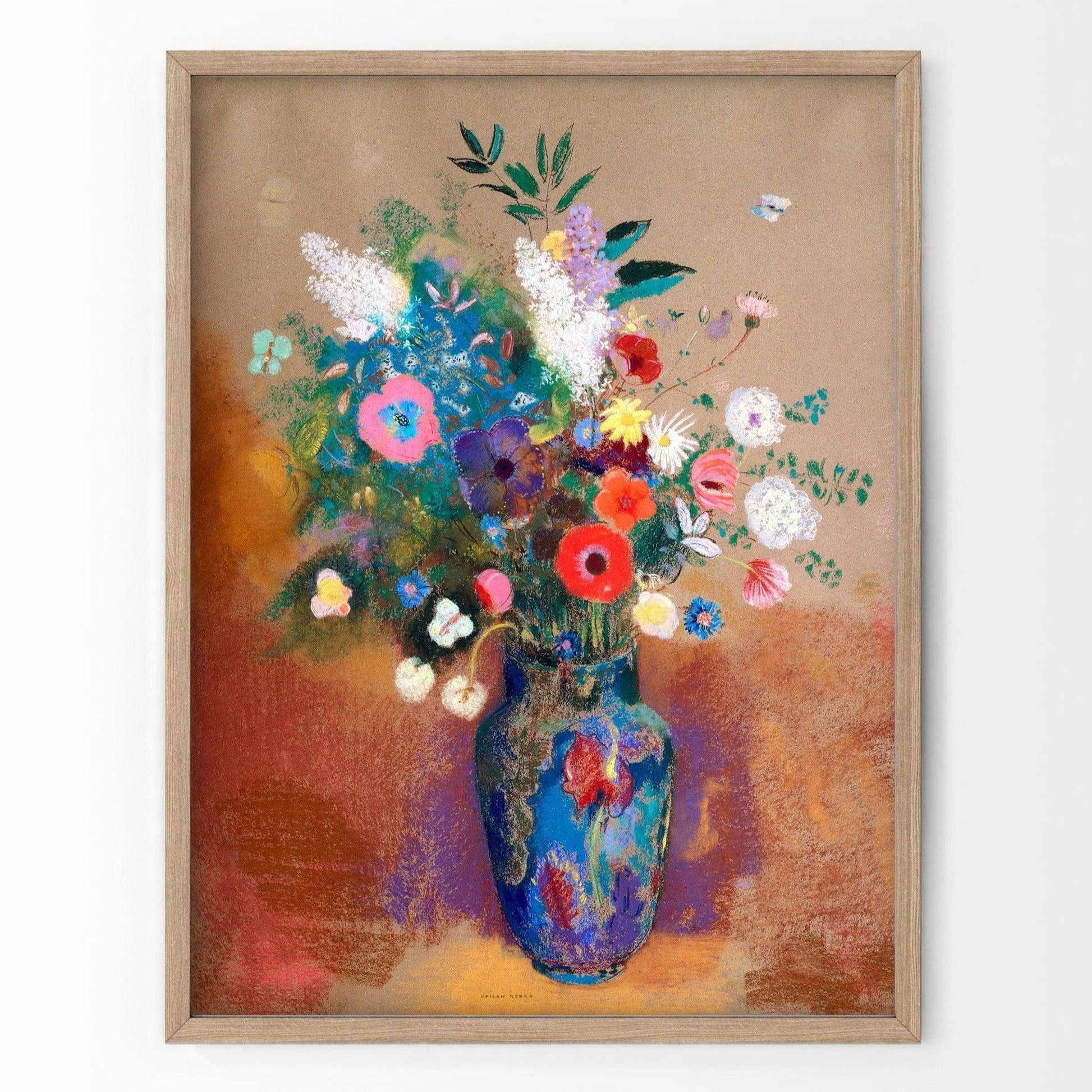 Odilon Redon, Flower in vase 1906, Fine Art Print