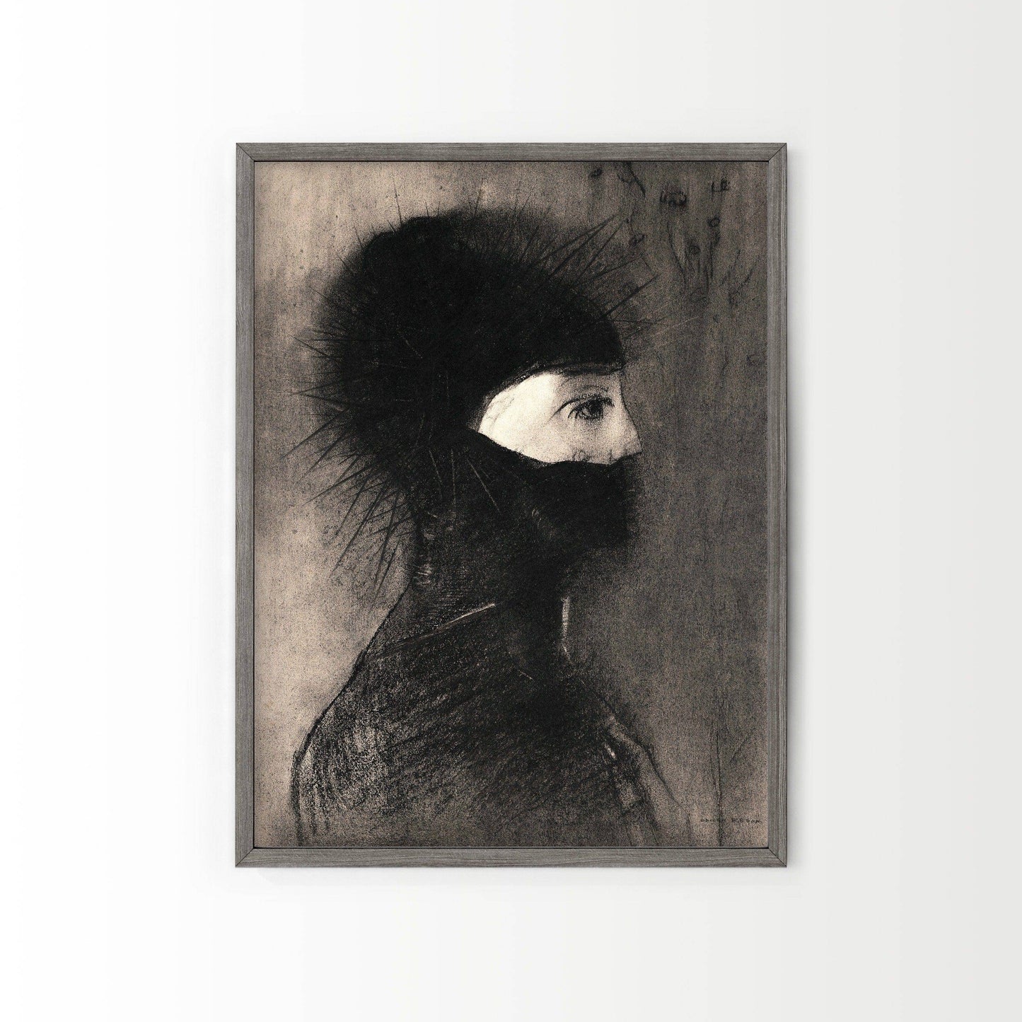 Odilon Redon, Helmet, Armor 1891, Fine Art Print