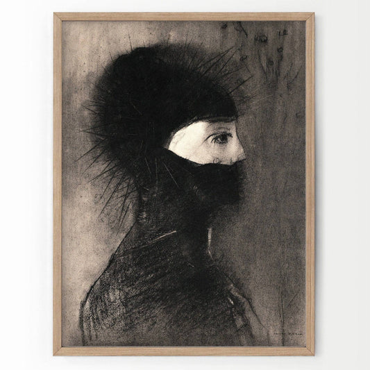 Odilon Redon, Helmet, Armor 1891, Fine Art Print