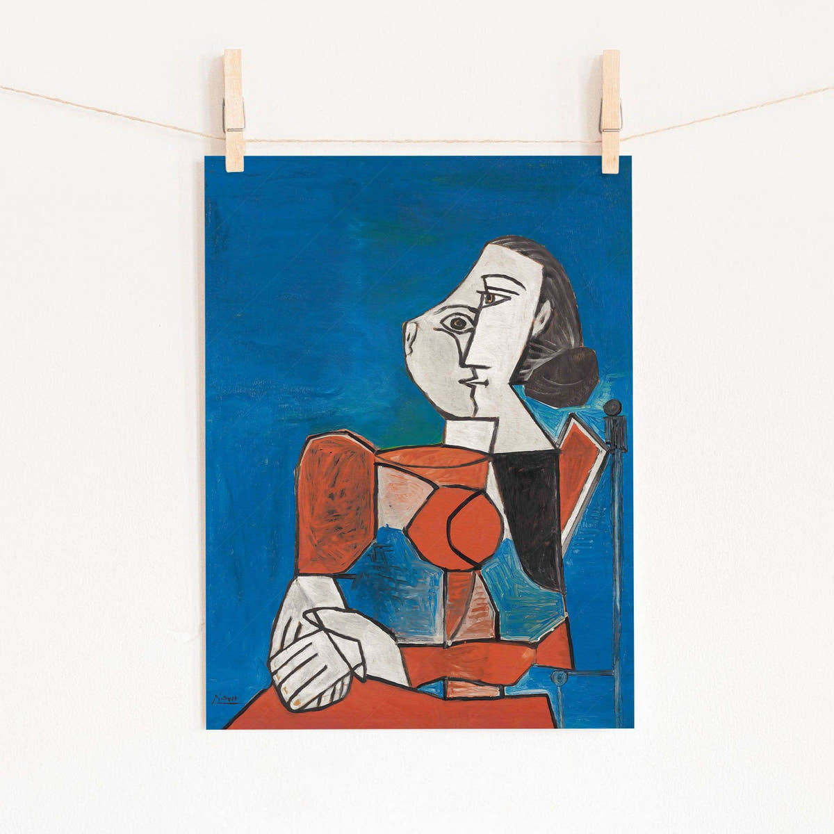 Pablo Picasso, Femme, Mirror Face, Fine Art Print
