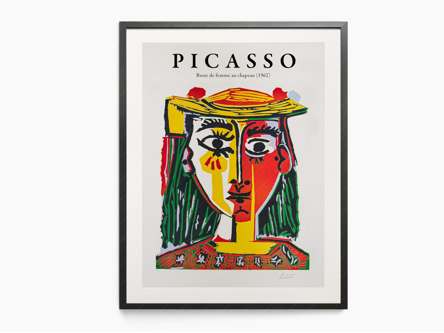 Pablo Picasso, Femme au Chapeau, Women with a hat, Fine Art Print