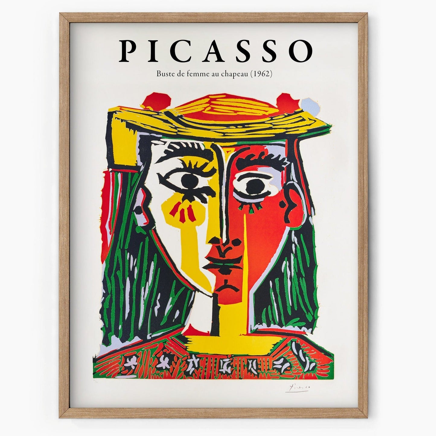 Pablo Picasso, Femme au Chapeau, Women with a hat, Fine Art Print