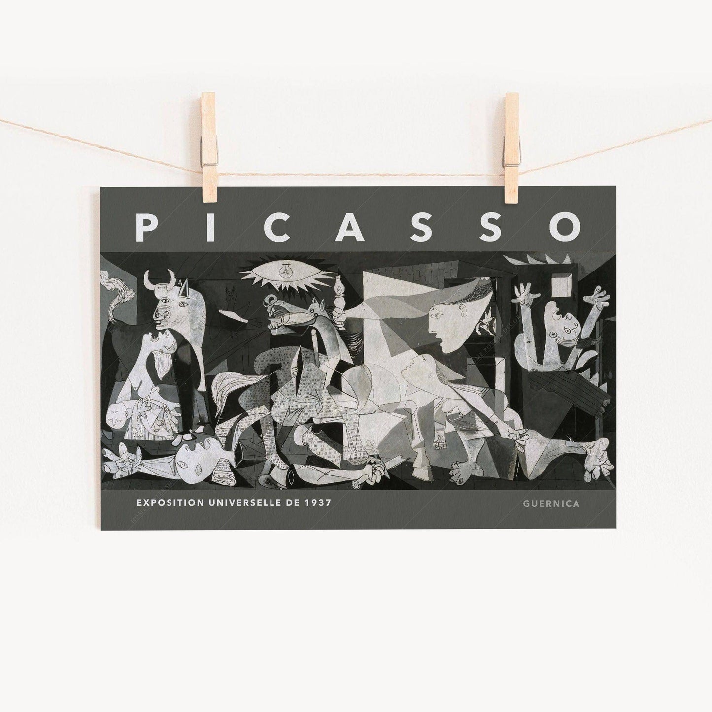 Pablo Picasso, Guernica 1937, Exhibition Poster