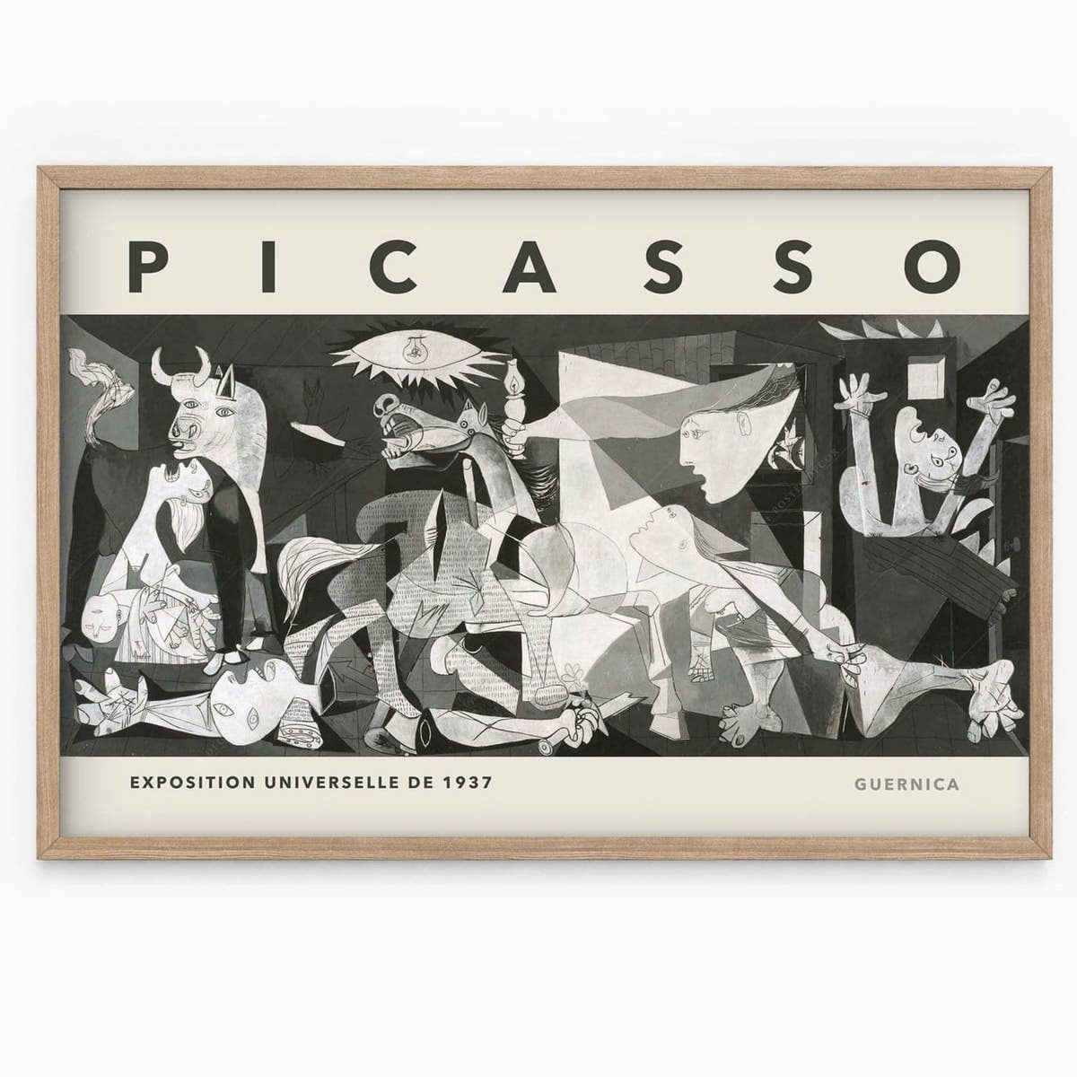 Pablo Picasso, Guernica 1937, Exhibition Poster, Fine Art