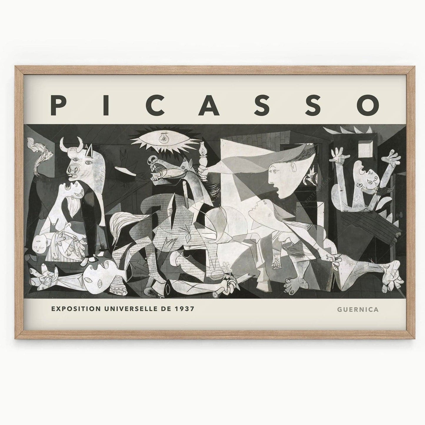 Pablo Picasso, Guernica 1937, Exhibition Poster, Fine Art