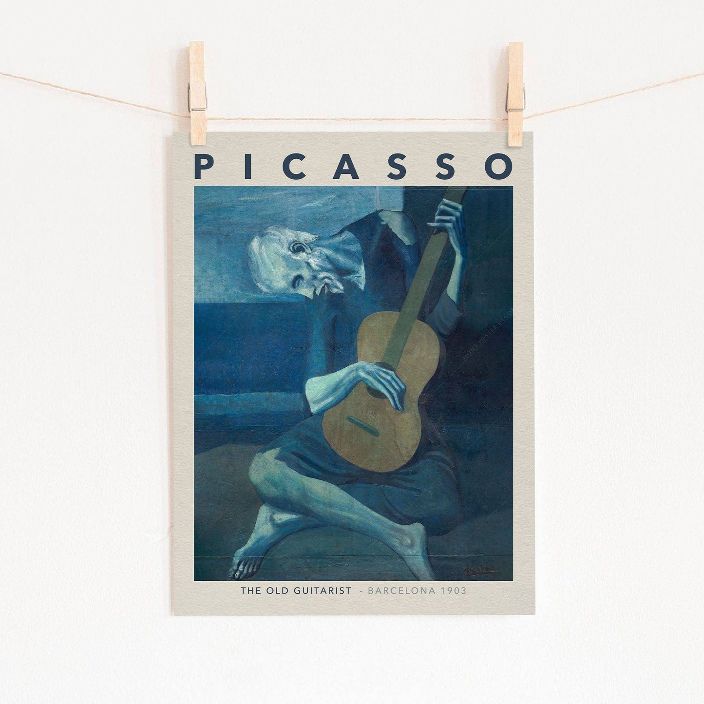 Pablo Picasso Home Decor, Museum Quality Prints, The Old Guitarist