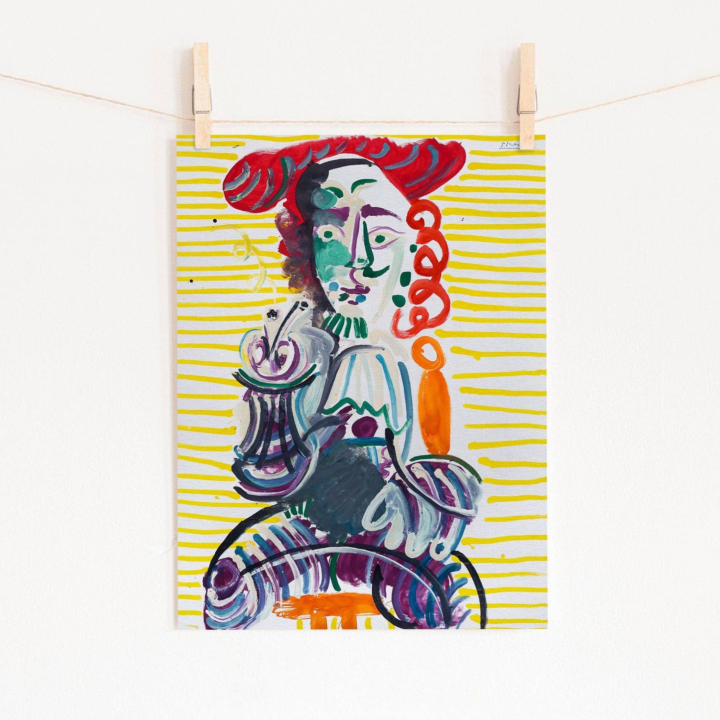 Pablo Picasso, Homme la Pipe, Fine Art Prints