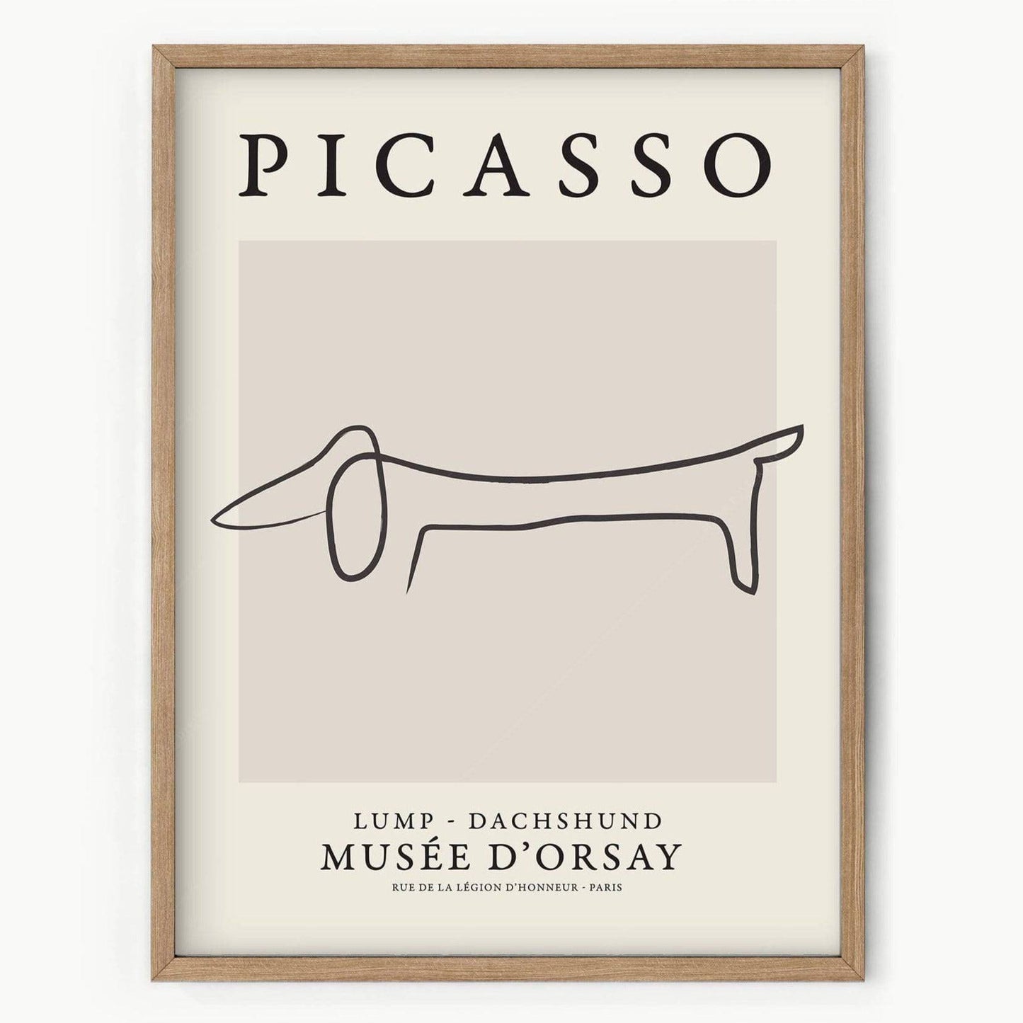 Pablo Picasso, Lump Dog, Dachshund, Fine Art Print