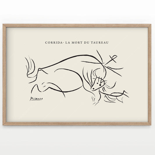 Pablo Picasso, Taurus Drawing, Fine Art Print