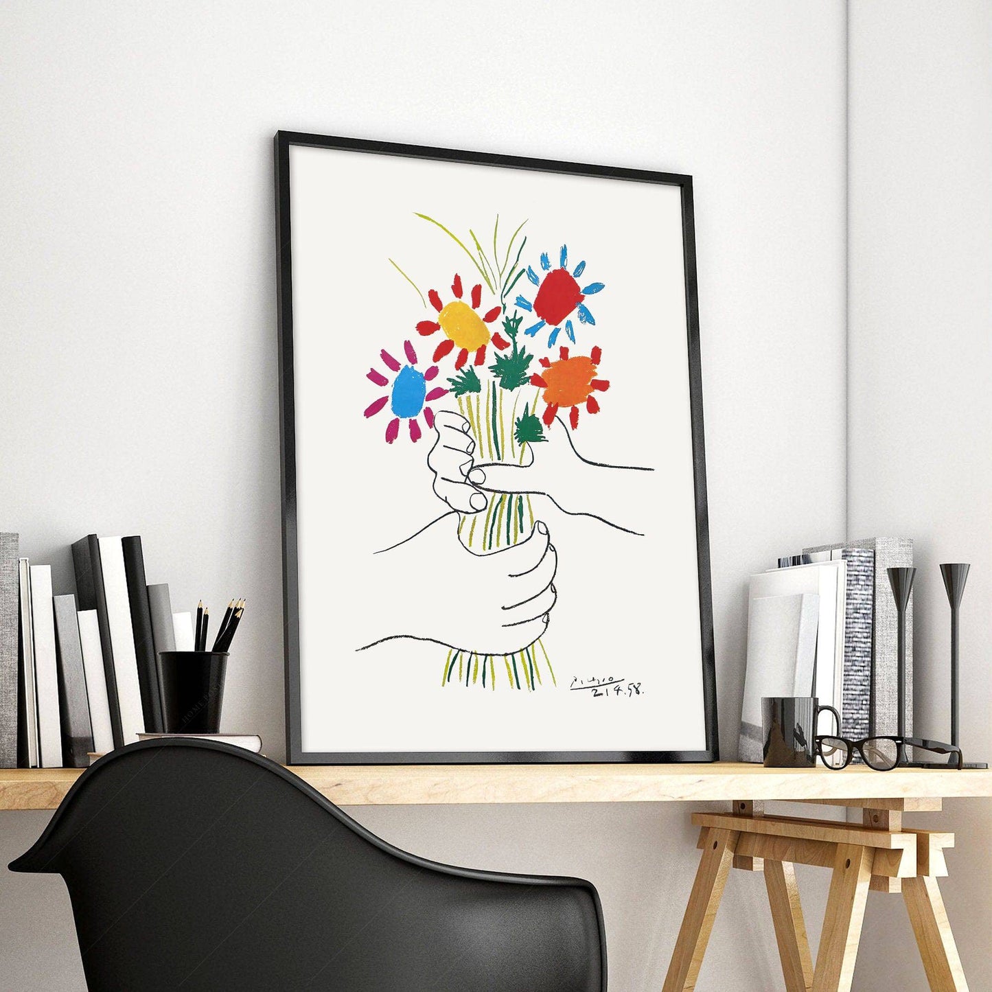 Pablo Picasso, The Flowers of Peace, 1958, Fine art print