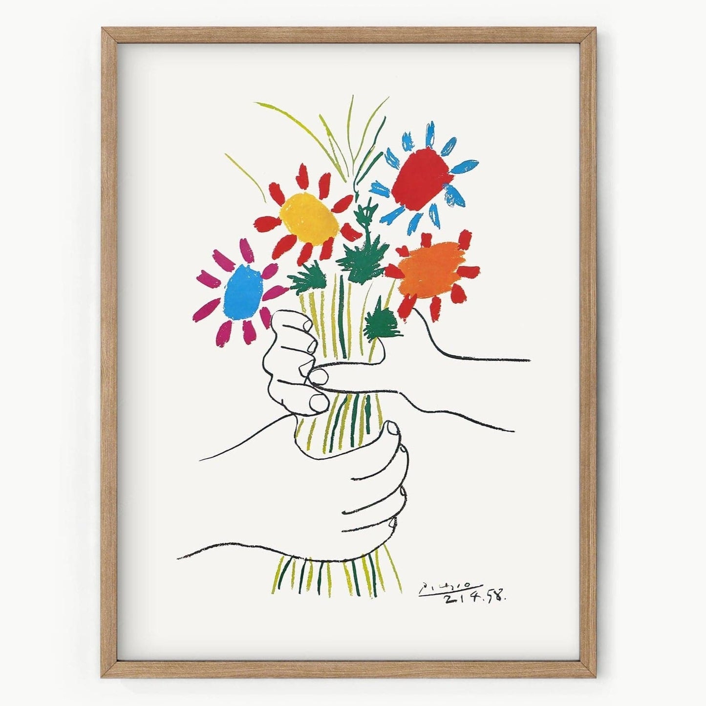 Pablo Picasso, The Flowers of Peace, 1958, Fine art print