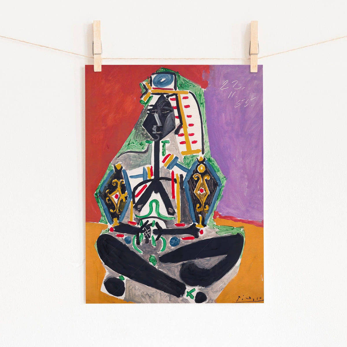 Pablo Picasso, Woman in Turkish Costume, Fine Art Print