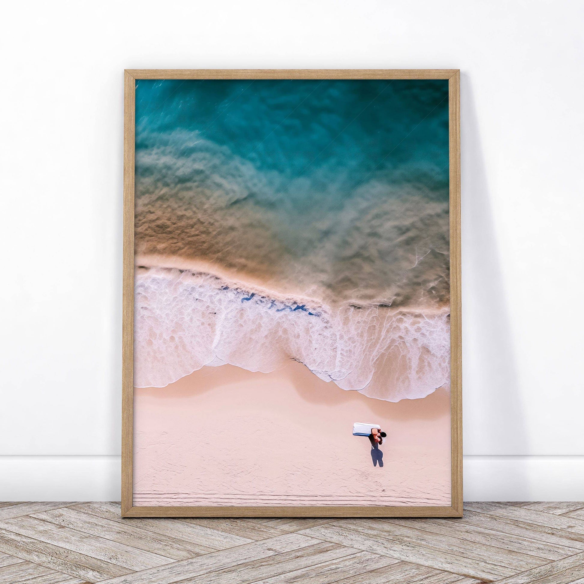 Sand Beach Photography, Aerial ocean shot, Set of 3 Prints