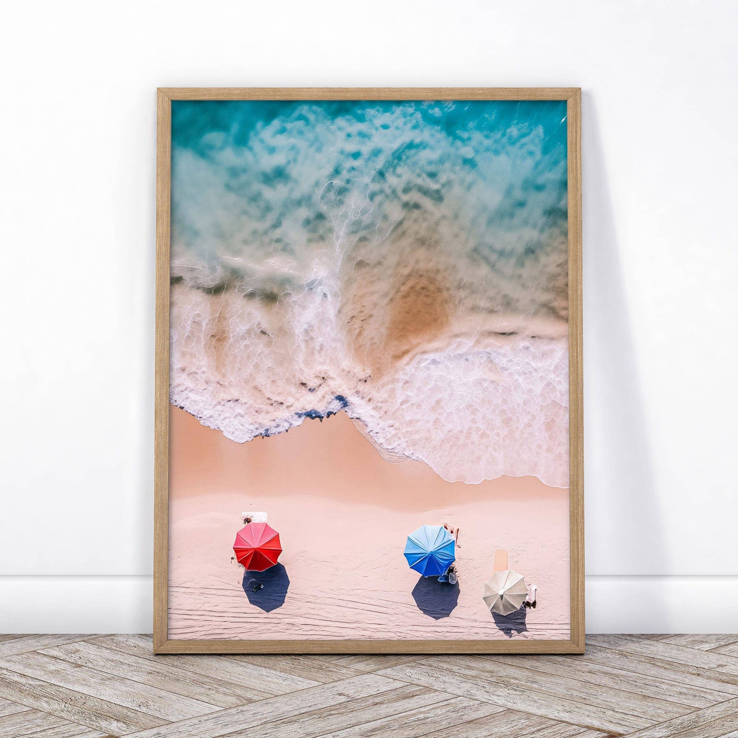 Sand Beach Photography, Aerial ocean shot, Set of 3 Prints