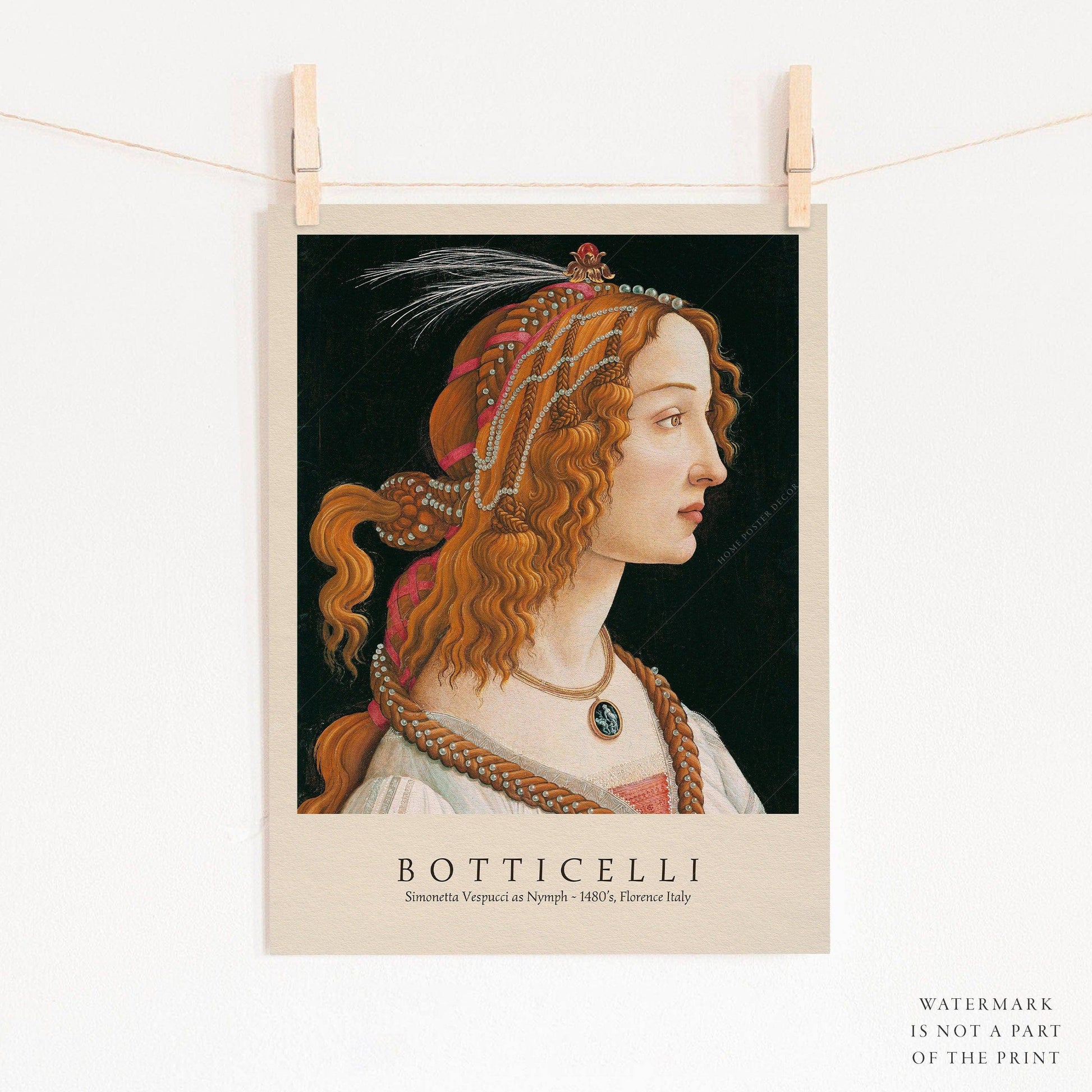 Sandro Botticelli, Simonetta Poster, Birth of Venus Print