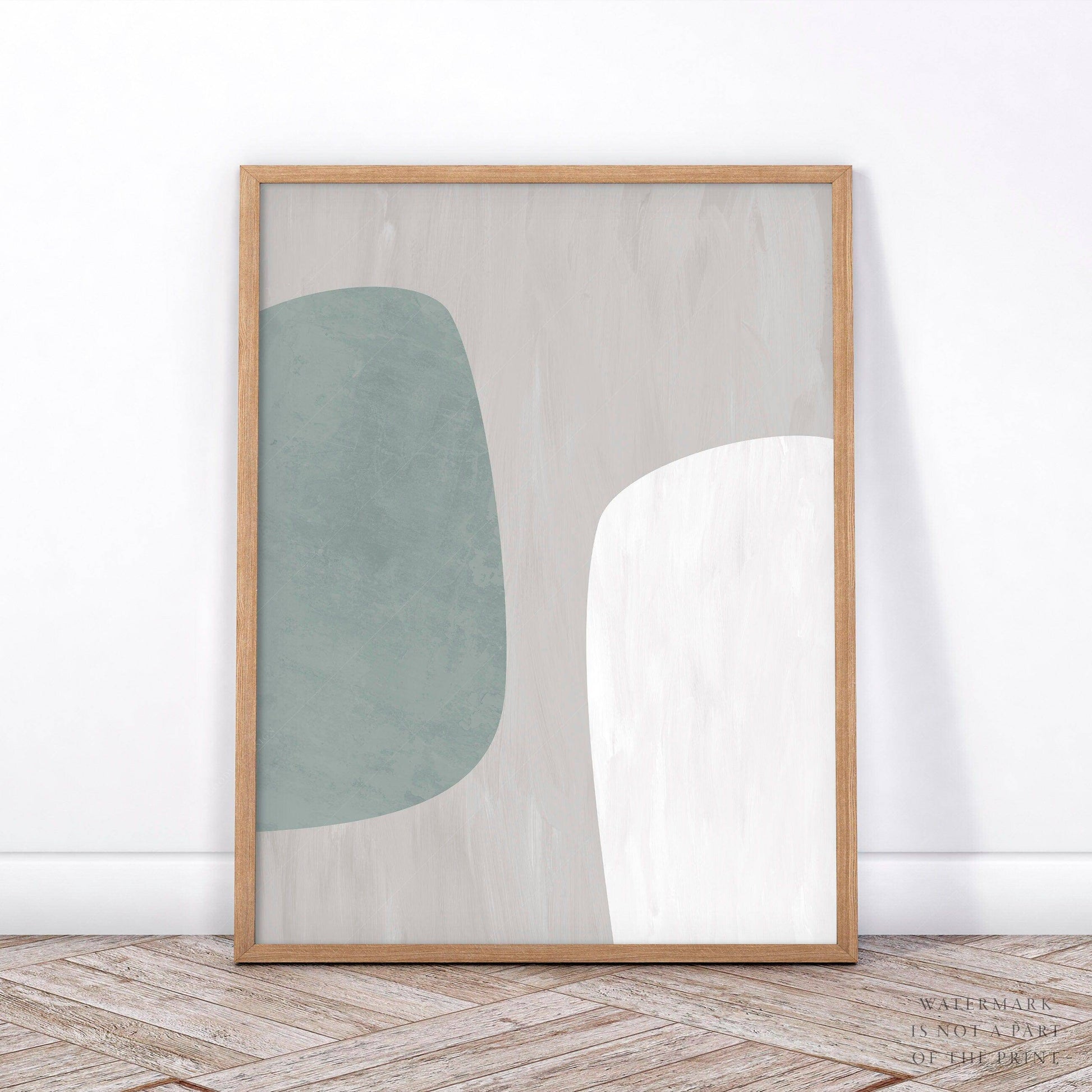 Set of 2 Modern Prints, Minimalist style, Wall art for living room