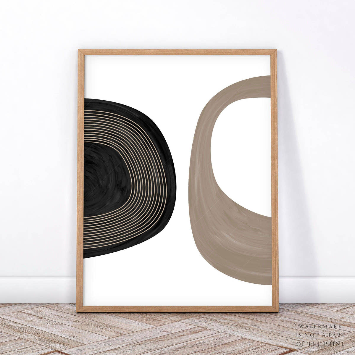 Set of 2 Modern abstract prints, Wall art for living room