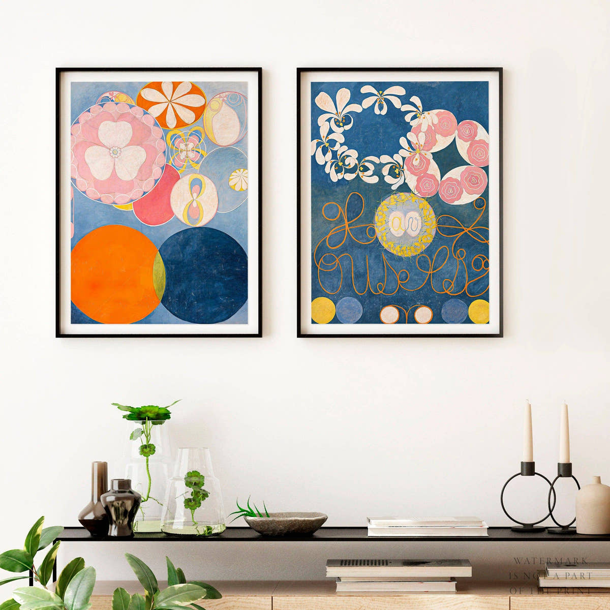 Set of 2 Posters Hilma af Klint, The Ten Largest, No. 1 and No. 2, Childhood, Group IV