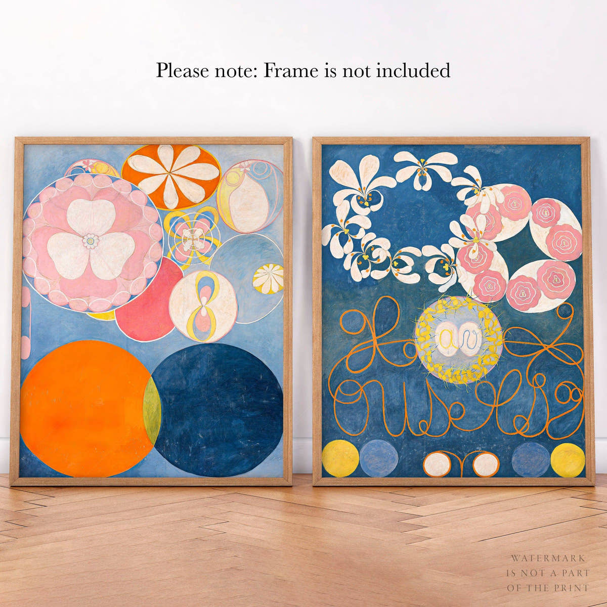 Set of 2 Posters Hilma af Klint, The Ten Largest, No. 1 and No. 2, Childhood, Group IV