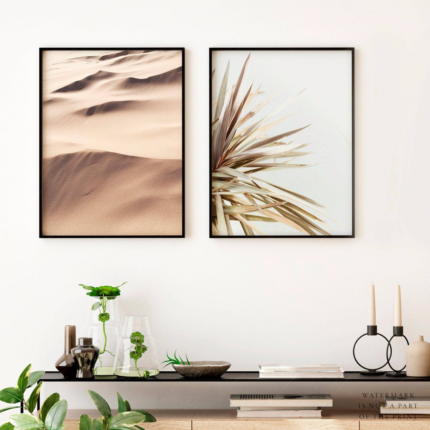 Set of 2 Posters, Neutral Wall Decor, Nature photography