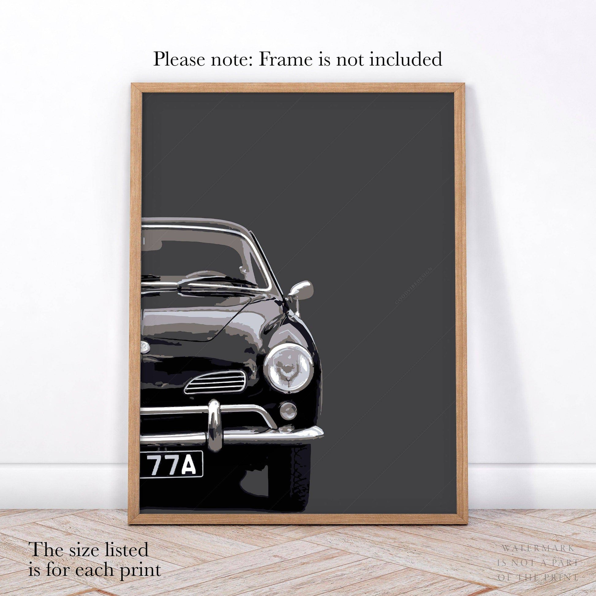 Set of 3 Posters, Retro cars print, Gift for him, Boys room decor