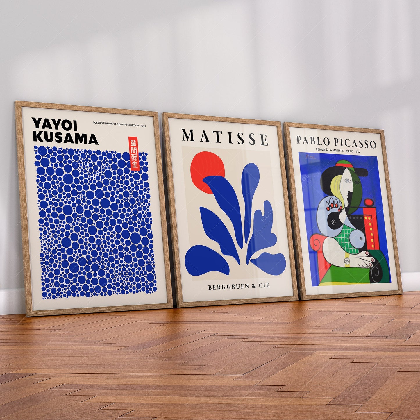 Set of 3 Prints, Henri Matisse, Yayoi Kusama, Pablo Picasso