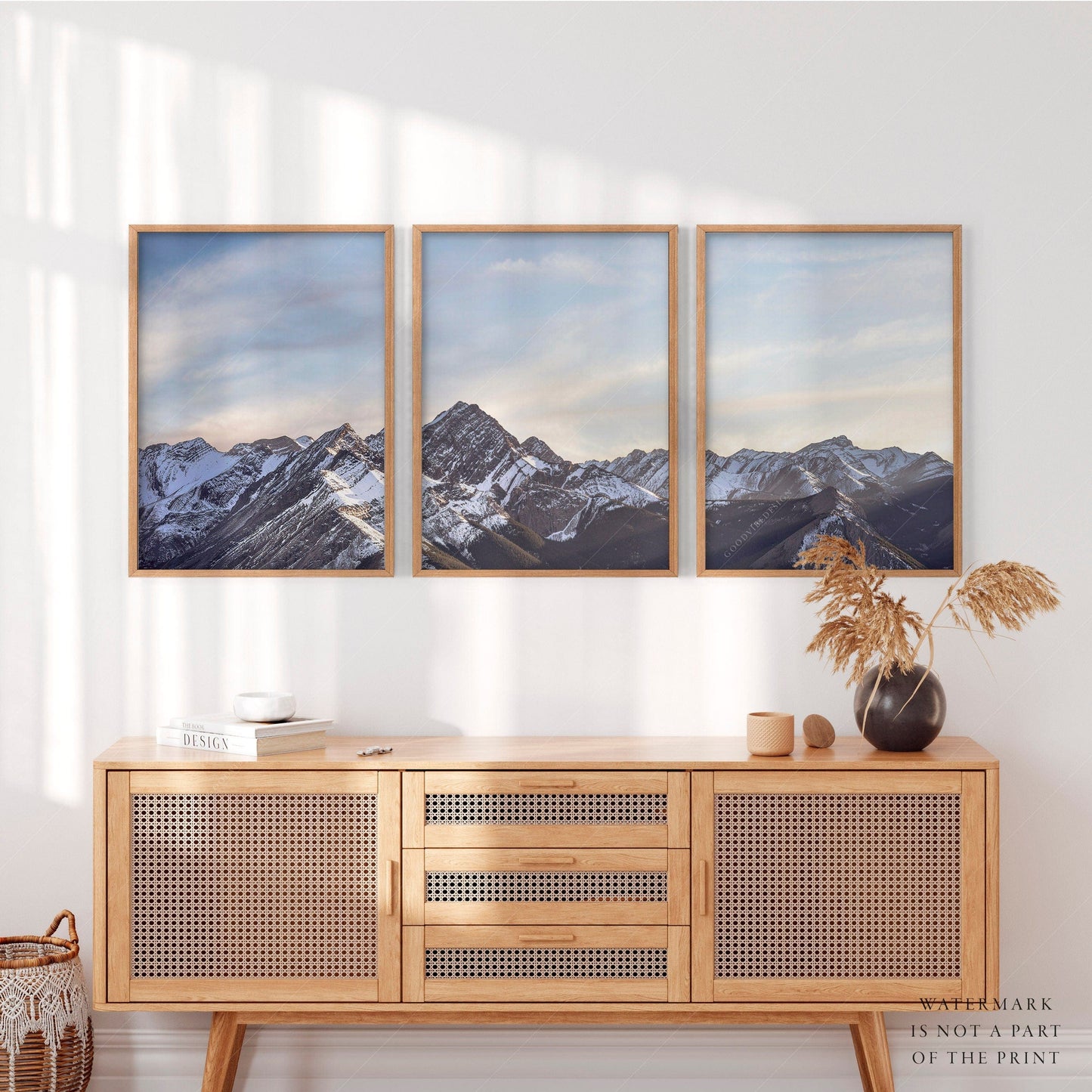 Set of 3 prints, Beautiful Panoramic Mountains Photography