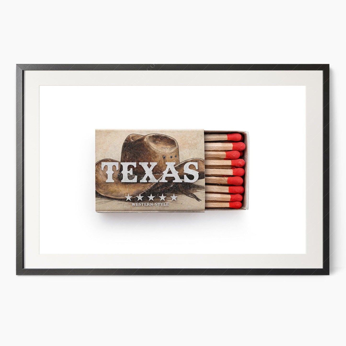 Texas wall art, Matchbox photography