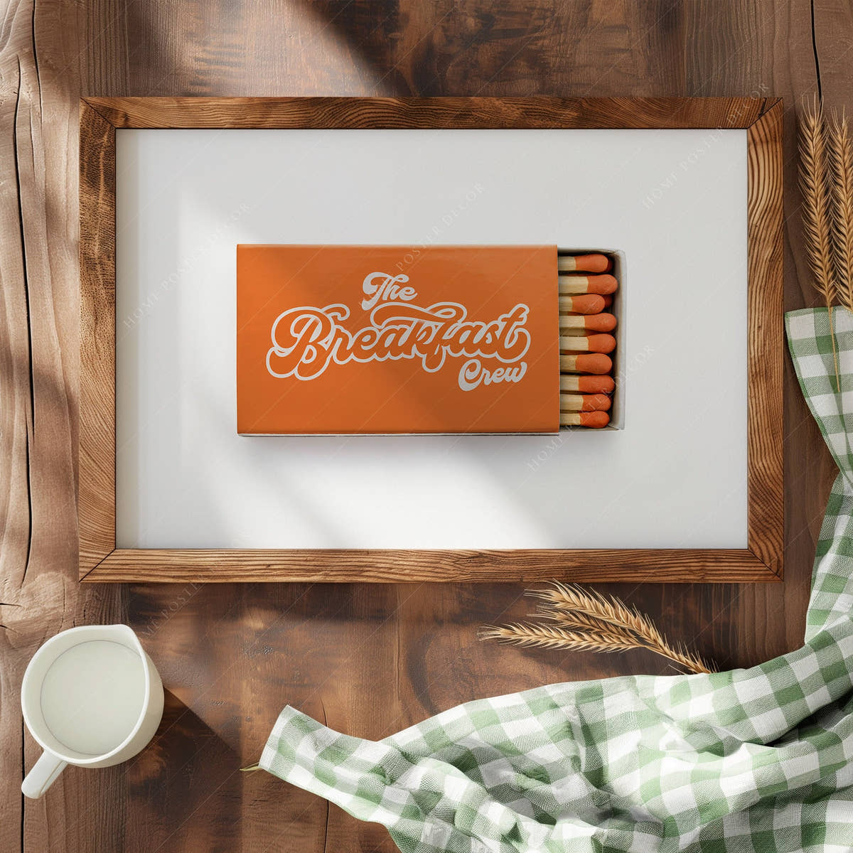 The Breakfast Crew, Kitchen wall art, Family gift